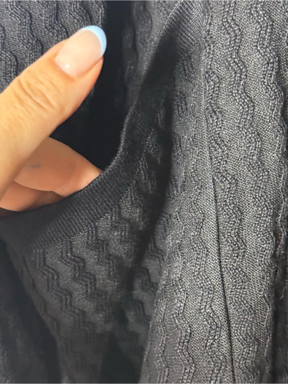 Avant Garde Oversized Embellished Mock Neck Knit High Low Sweater Dress XL Black - Picture 6 of 14